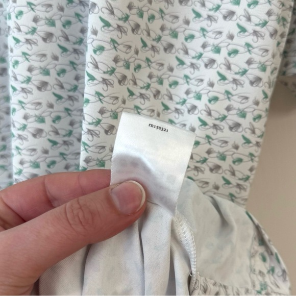 GenTeal XL Printed Short Sleeve Performance Golf Polo White Fishing Lure Print - Picture 6 of 6